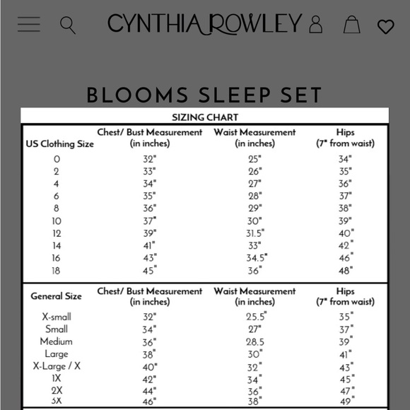 Cynthia Rowley Bloom Sleep Set - Picture 5 of 5